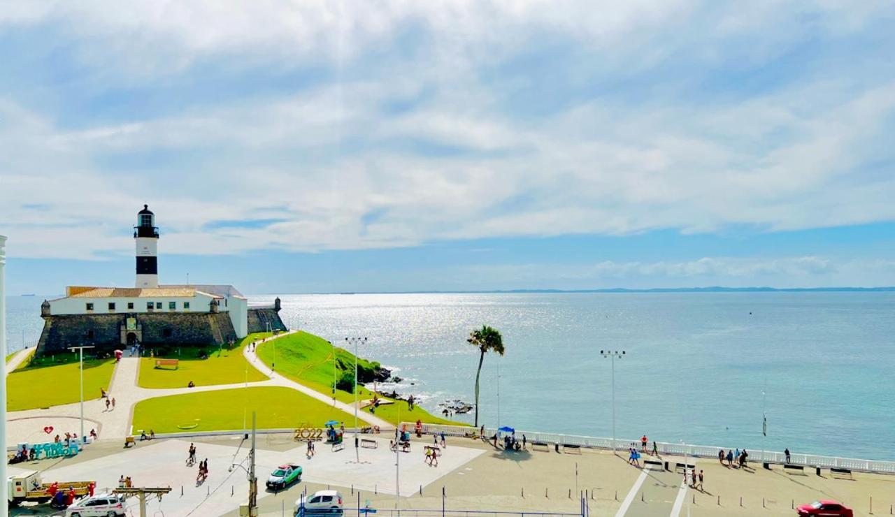 Apartamento No Farol Da Barra. Vista Deslumbrante Para O Mar! No Circuito Do Carnaval. Ao Lado Do Porto Da Barra ! ซัลวาดอร์ ภายนอก รูปภาพ